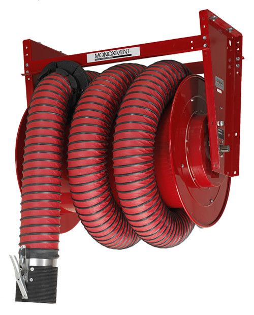 Spring Operated Hose Reel Exhaust Removal System